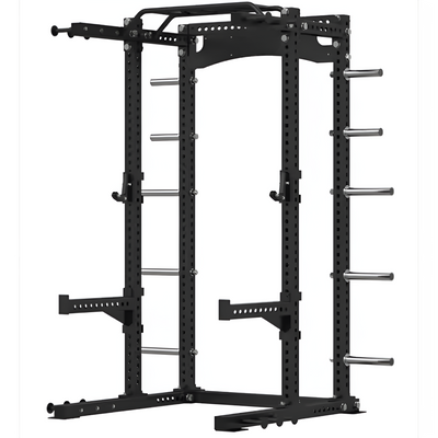 Power Rack Engineered for Heavy Lifting, 450kg Load Capacity, Adjustable J-Hooks, Integrated Pull-Up Bar