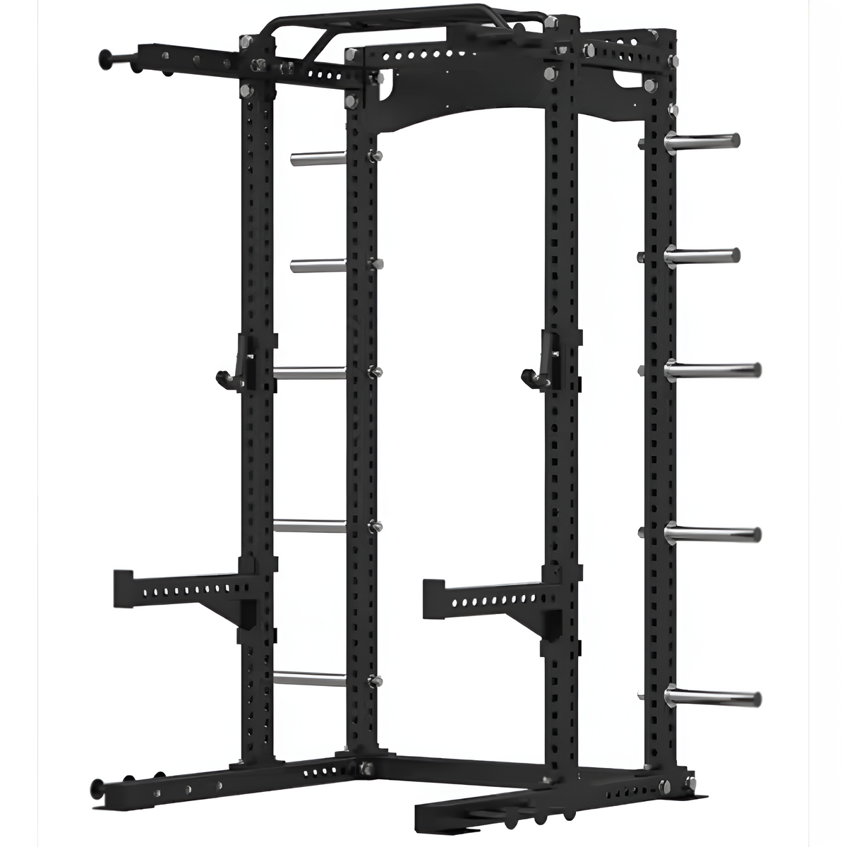 Power Rack Engineered for Heavy Lifting, 450kg Load Capacity, Adjustable J-Hooks, Integrated Pull-Up Bar