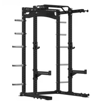 Power Rack Engineered for Heavy Lifting, 450kg Load Capacity, Adjustable J-Hooks, Integrated Pull-Up Bar