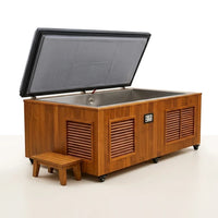 TimberChill Glacier Pro Cedar Cold Plunge — Studio Shot